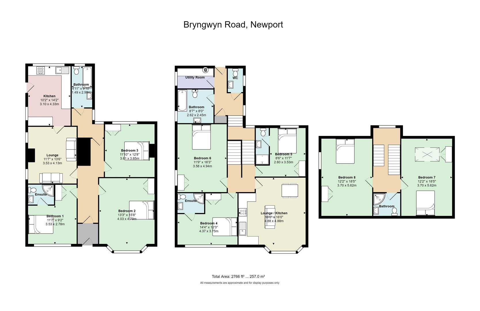 Floorplan for Bryngwyn Road, Newport